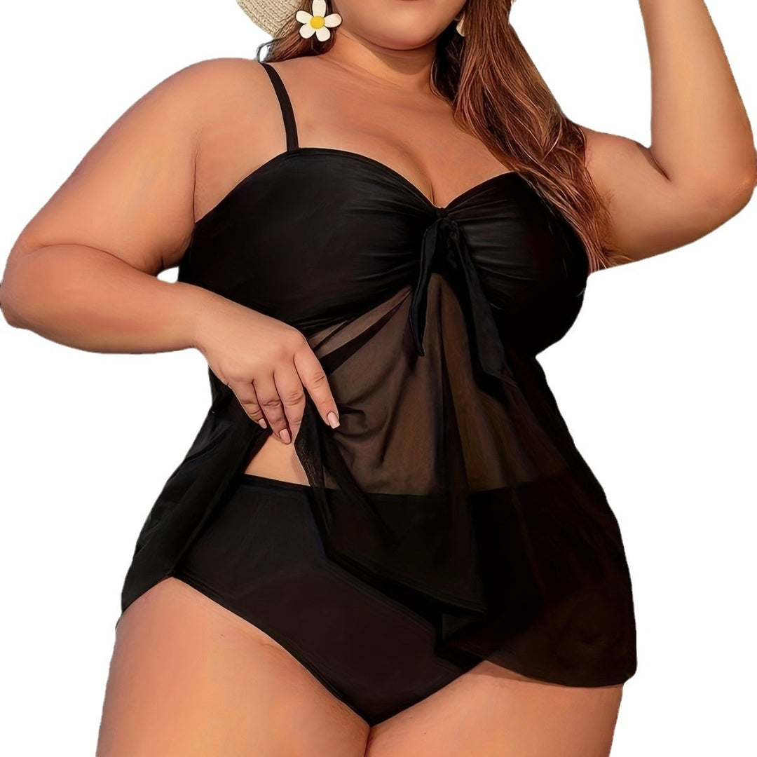 Damen Figurbetontes Bade-Outfit mit verführerischem Wickeldetail R&B