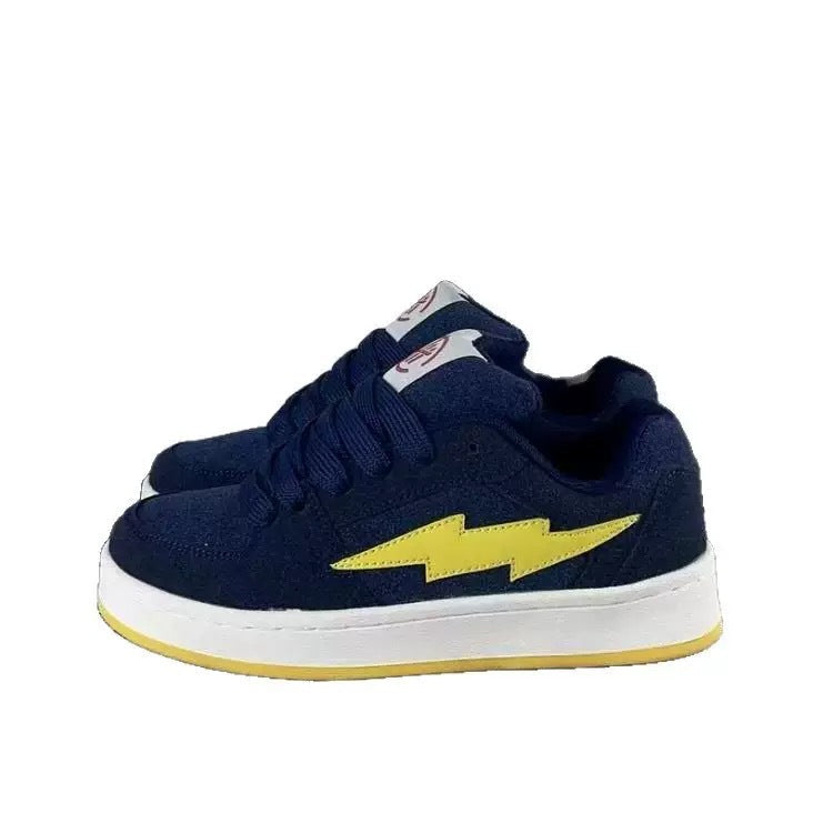 Damen Sportliche Sneakers mit auffälligem Blitz-Design