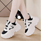 Damen modische Chunky Sneakers mit atmungsaktiver Mesh-Oberfläche und bequemem Fußbett R&B