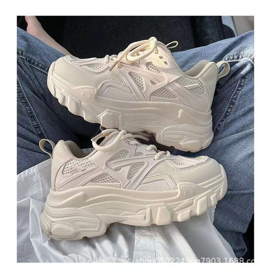Damen Sportliche Sneakers mit robustem Obermaterial und atmungsaktiver Netzstruktur R&B
