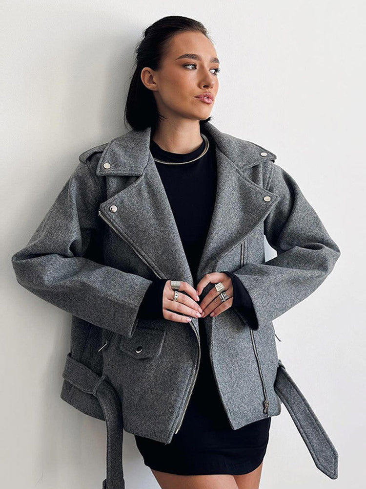 Damen Modische Oversized Jacke R&B