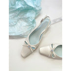 Damen Slingback Ballerinas mit eleganter Schleifenverzierung R&B
