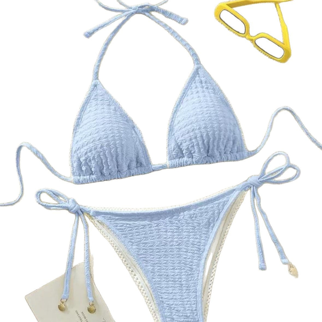 Damen Raffinierter Triangel-Bikini mit elegantem Rüschendesign R&B