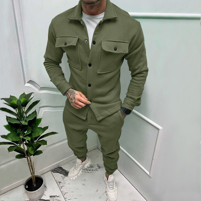 Herren lässige Jacke mit praktischen Taschen und modernem Schnitt R&B