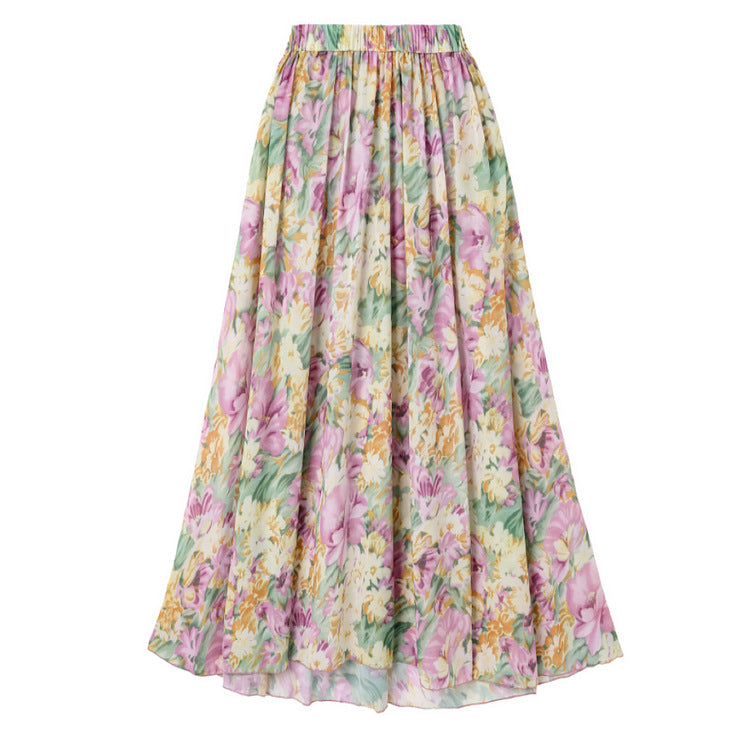 Damen Einseitiger Badeanzug mit floralen Mustern und glamouröse Kette R&B