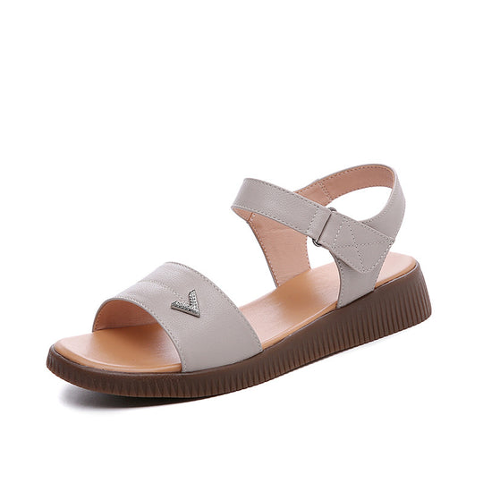 Damen Bequeme Riemchen-Sandaletten mit verstellbarem Fesselriemen und ergonomischer Sohle R&B