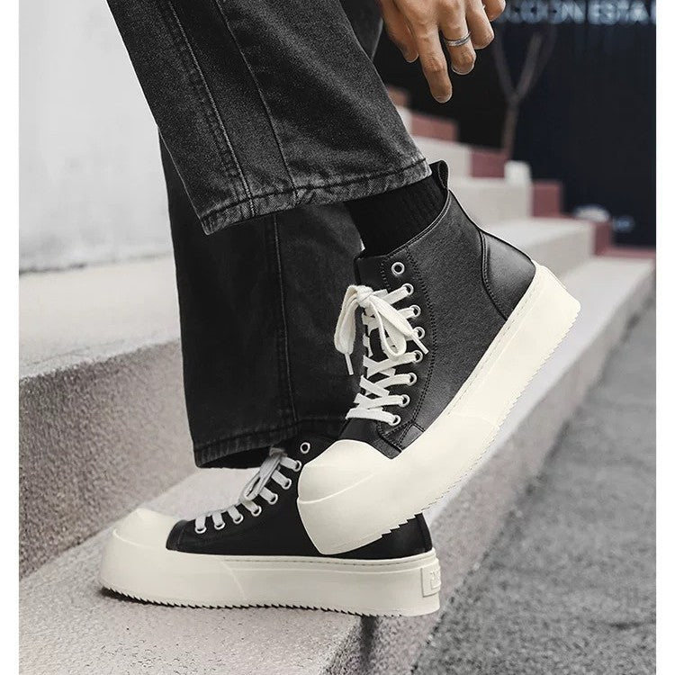 Damen Hohe Sneakers mit modischem Plateau und robustem Obermaterial