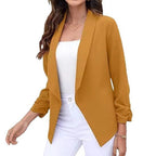 Damen eleganter und luftiger Blazer mit asymmetrischem Schnitt R&B