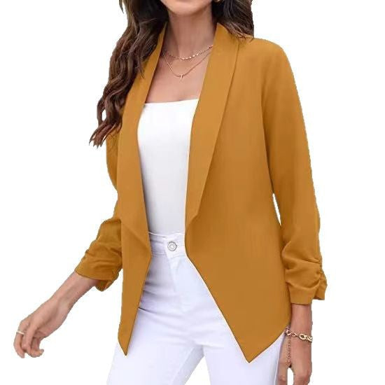 Damen eleganter und luftiger Blazer mit asymmetrischem Schnitt R&B