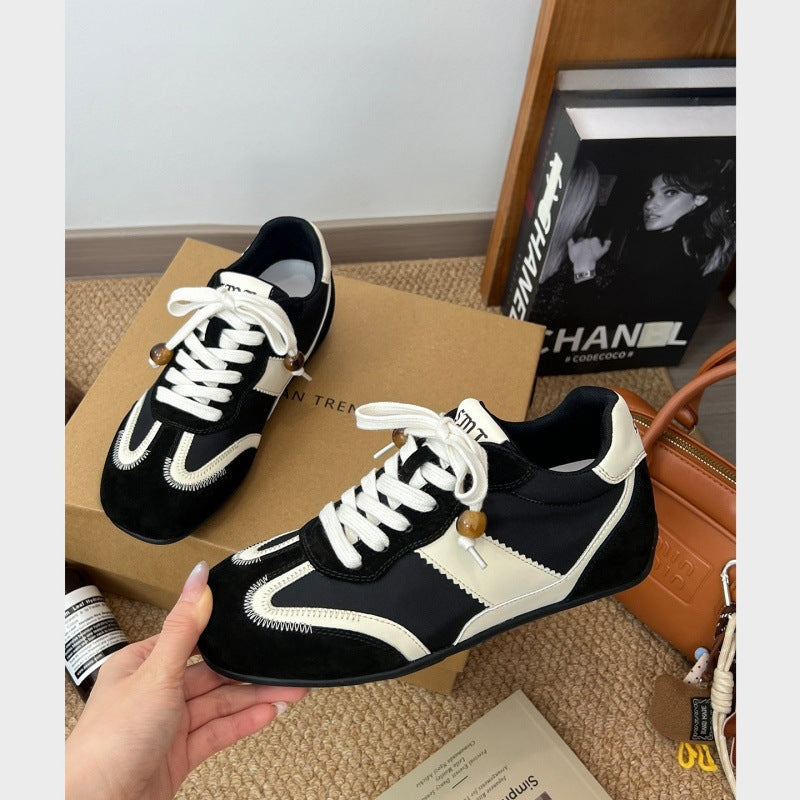 Damen modische Sneakers mit samtweichem Obermaterial und einzigartigem Design R&B