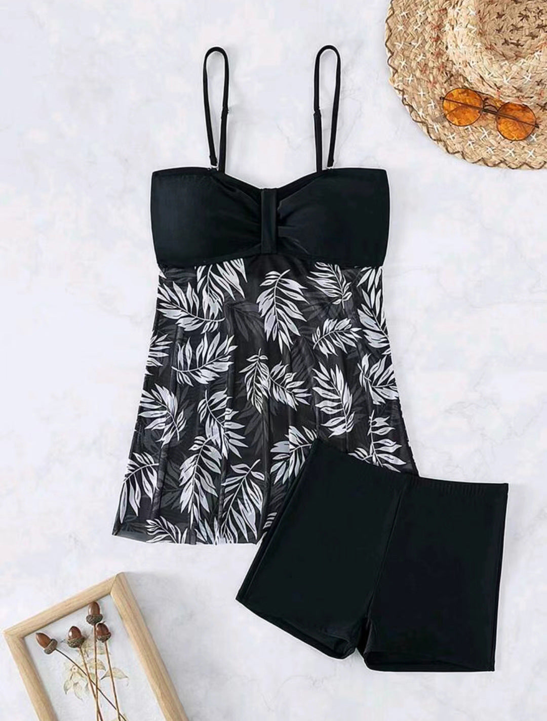 Damen Tankini-Set mit floralen Elementen R&B