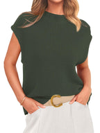 Damen körperbetontes Stricktop R&B