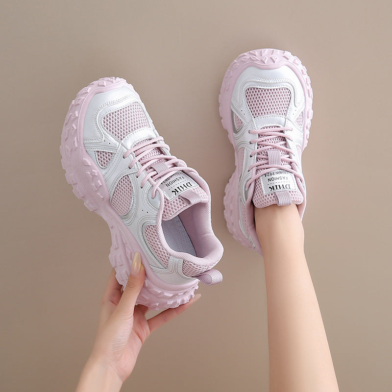 Damen sportliche Sneakers mit innovativem Sohlenprofil und atmungsaktiver Mesh-Konstruktion R&B
