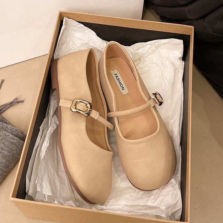Damen Ballerinas mit dekorativem Riemchen und eleganter Schnalle R&B