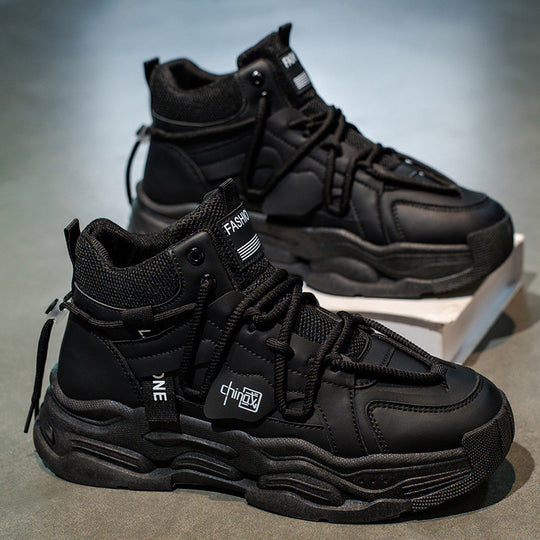 Damen Modische High-Top Sneakers mit robustem Design und atmungsaktiver Oberflächenstruktur R&B