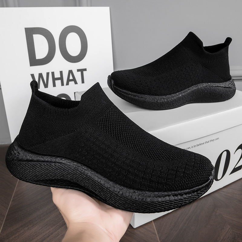 Damen Sneakers mit elastischem Strick-Obermaterial und rutschfester Sohle R&B