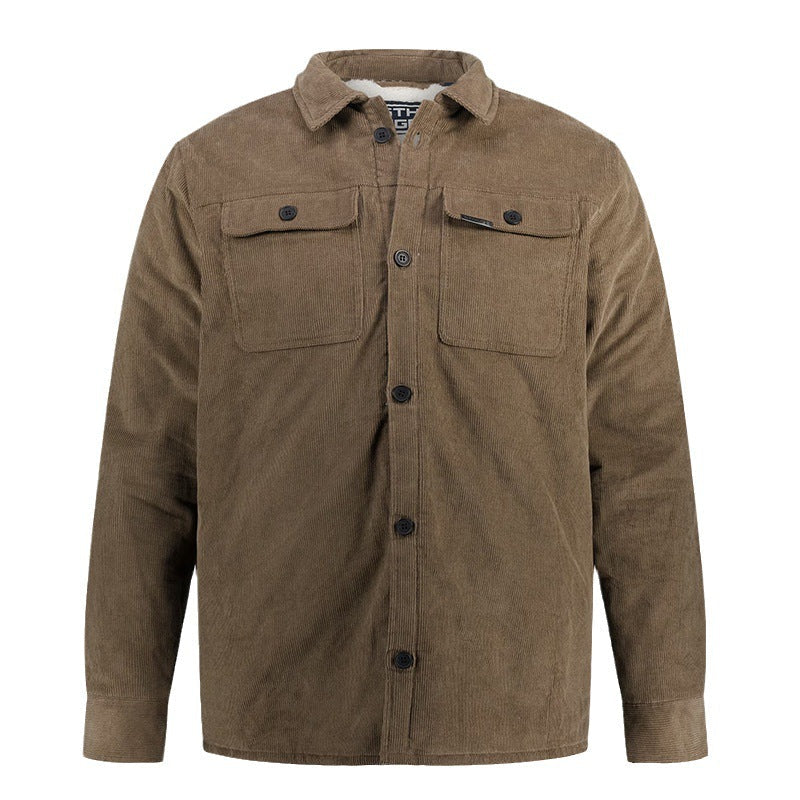 Herren Cordjacke mit praktischen Brusttaschen und modernem Schnitt