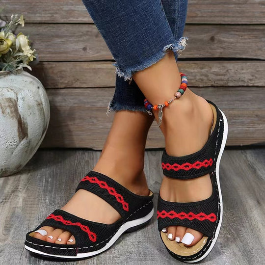 Damen Bequeme Riemensandalen mit modischem Design R&B