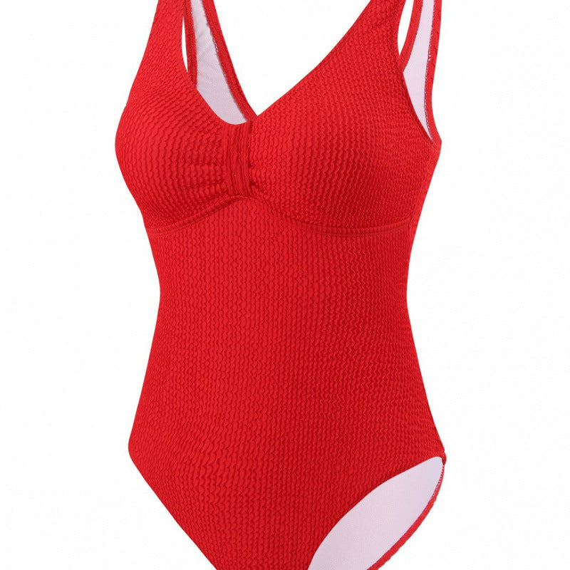 Damen Einteiler Badeanzug mit figurformendem Design und attraktivem Rüschendetail R&B