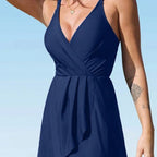 Damen Eleganter Wickelbadeanzug R&B