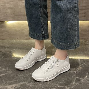 Damen modische Sneakers mit praktischem Reißverschluss und atmungsaktivem Obermaterial R&B