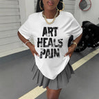 Damen T-Shirt mit kreativem grafischen Spruch R&B