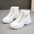 Damen modische High-Top Sneakers mit dämpfendem Profil und verstärktem Kragen R&B