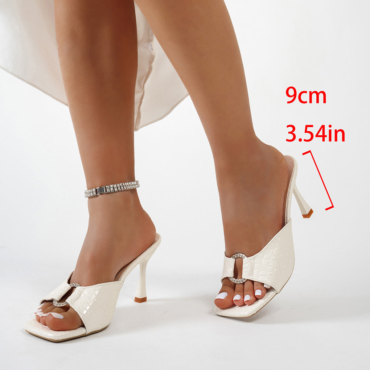 Damen Edle Slingback-Heels aus Glattleder R&B