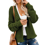 Damen Grobstrickjacke mit lässigem Schnitt und tiefen Taschen R&B