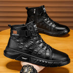 Damen Modische Winterstiefel mit robustem Zipper und strukturiertem Obermaterial R&B