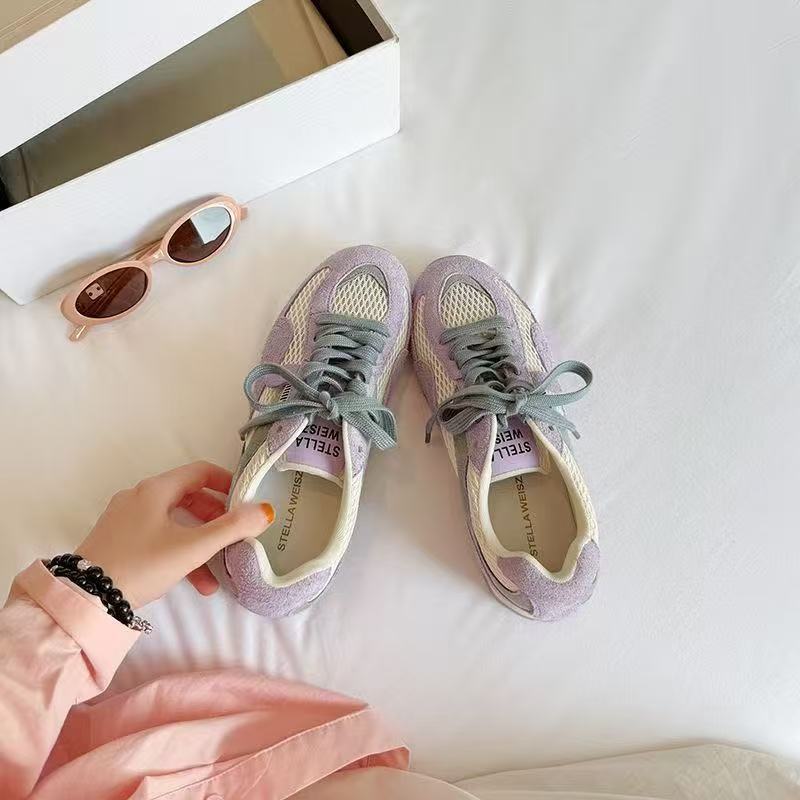 Damen Sportliche Sneakers mit atmungsaktiver Mesh-Oberfläche und dämpfendem Sohlenprofil R&B