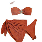 Damen Bandeau-Bikini mit eleganter Wickel-Option R&B