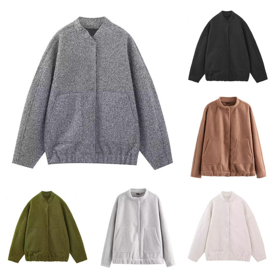 Damen Fleece-Jacke mit praktischen Taschen und elastischem Bund R&B