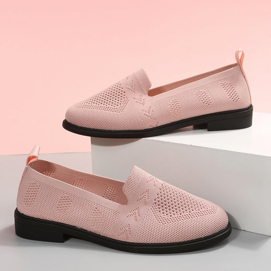 Damen luftige Slip-On Sneakers mit atmungsaktivem Netzmaterial R&B