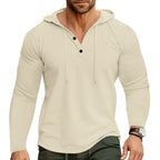 Herren lässiges Kapuzenshirt mit strukturierter Oberfläche R&B