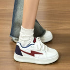 Damen modische Sneakers mit ergonomischer Sohle und farblichen Akzenten R&B