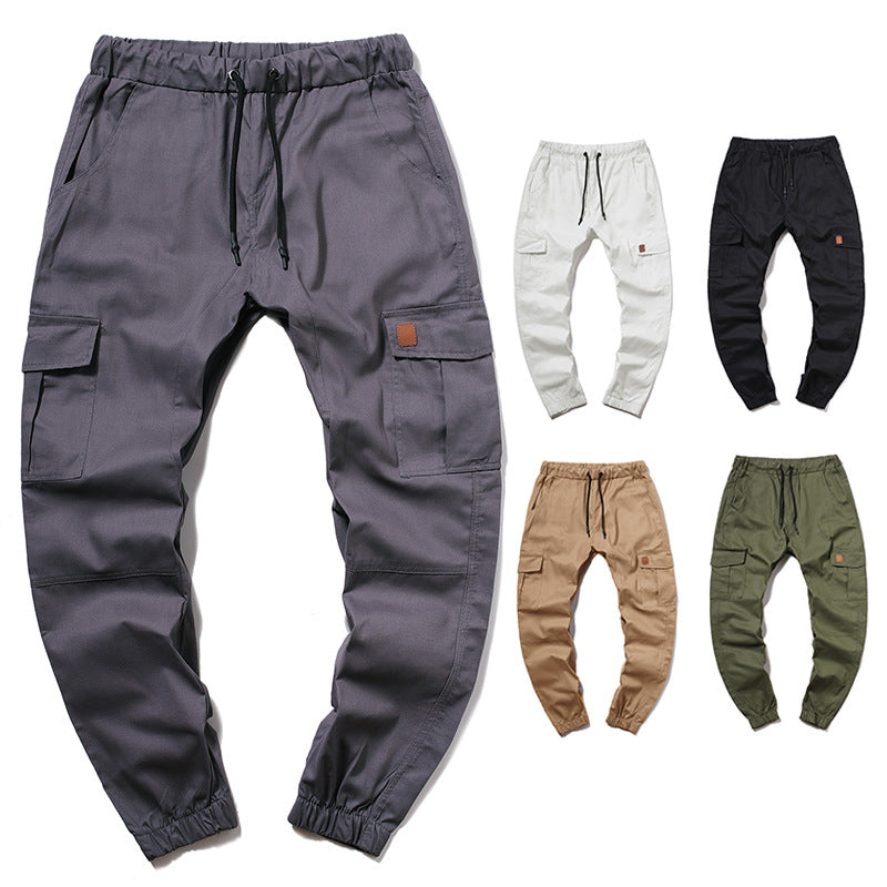 Herren Cargo-Hose im modernen Design mit mehreren Taschen und elastischem Bund