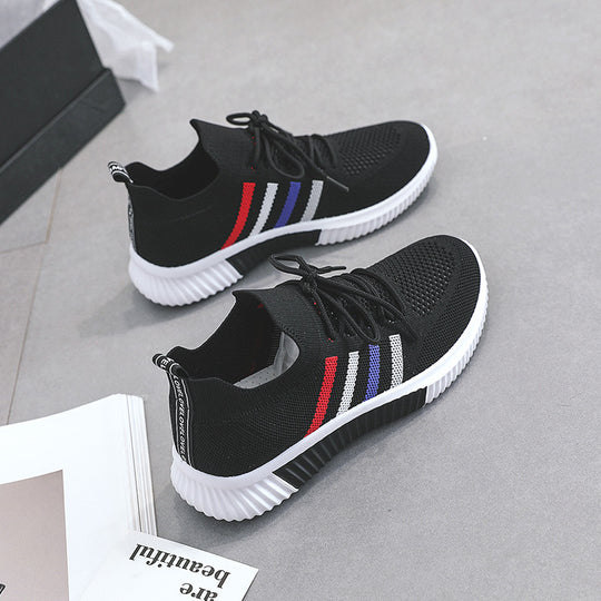 Damen Sportliche Sneaker mit atmungsaktiver Mesh-Oberfläche und dämpfender Laufsohle R&B