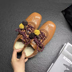 Damen Sneakers mit verspieltem Pompon-Design und bequemer Sohle R&B