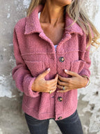 Damen Kuschelige und modische Fleecejacke mit praktischen Taschen R&B