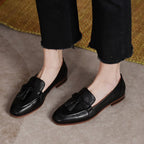 Damen Mokassins mit modischen Quasten und eleganter Sohle