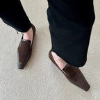 Damen edle Leder Loafers R&B