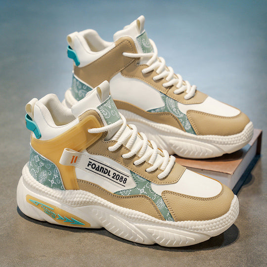 Damen Modische High-Top Sneakers mit innovativer Dämpfungstechnologie und einzigartigem Design R&B