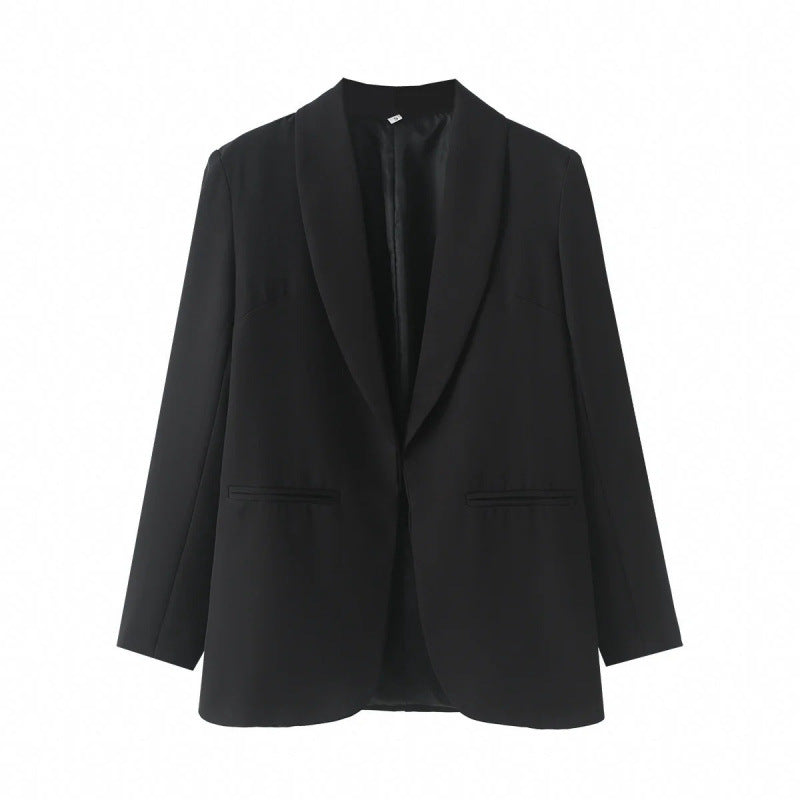 Damen eleganter Blazer mit einzigartigem Schnitt und Taschen R&B