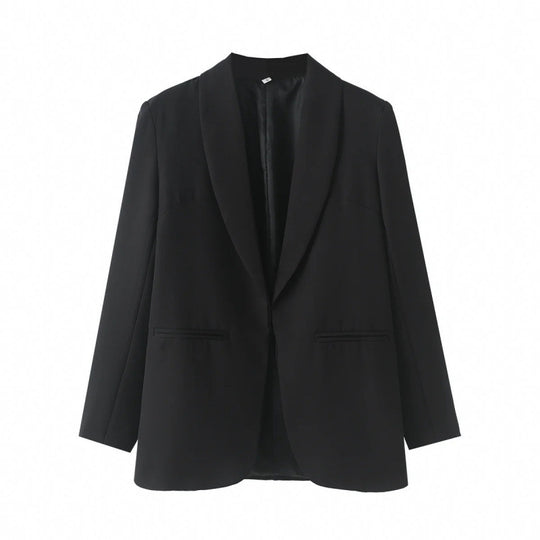 Damen eleganter Blazer mit einzigartigem Schnitt und Taschen R&B