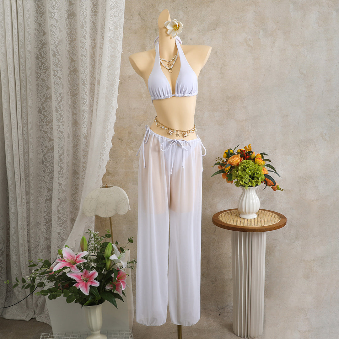 Damen Transparente Strandbekleidung R&B