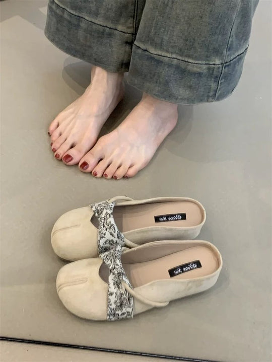 Damen Komfortable Mules mit dekorativem Obermaterial und ergonomischer Sohle R&B