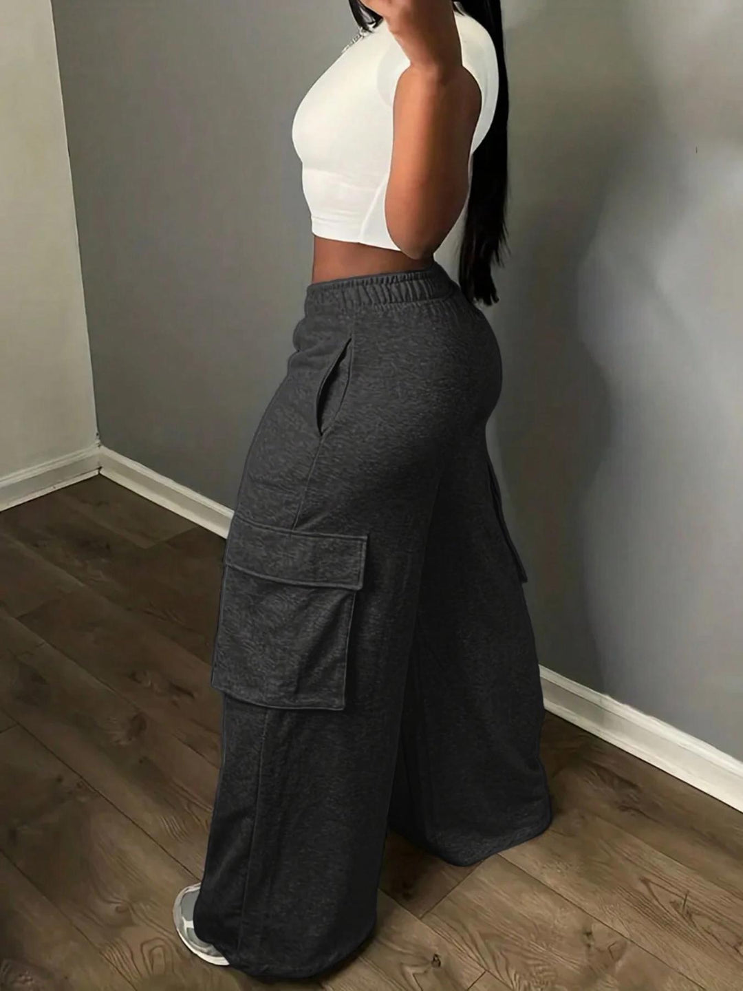 Damen Cargo-Hosen im Palazzo-Stil R&B