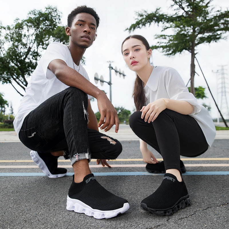 Damen Strick-Sneaker mit flexiblem Schaft und optimierter Dämpfung