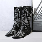 Damen Cowboy-Stiefel mit modischen Verzierungen und elegantem Absatz R&B